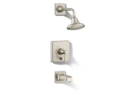 Rite-Temp® bath and shower trim kit with push-button diverter and lever handle, 2.5 gpm
