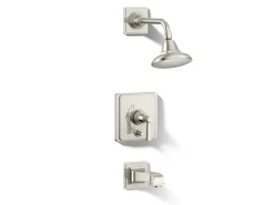 Rite-Temp® bath and shower trim kit with push-button diverter and lever handle, 2.5 gpm