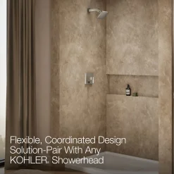 Rite-Temp® shower trim kit with push-button diverter, without showerhead