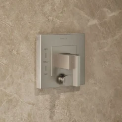 Rite-Temp® shower trim kit with push-button diverter, without showerhead