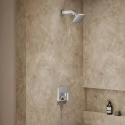 Rite-Temp® shower trim kit with push-button diverter, without showerhead