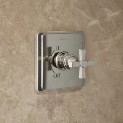 Rite-Temp® shower trim kit with cross handle, 2.5 gpm