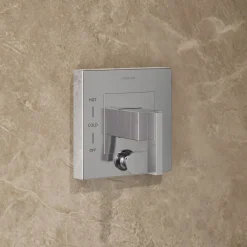 Rite-Temp® shower trim kit with push-button diverter, 2.5 gpm