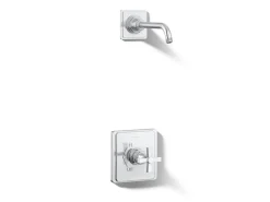 Rite-Temp® shower trim kit with cross handle, without showerhead