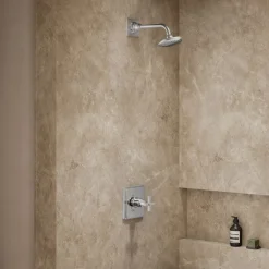 Rite-Temp® shower trim kit with cross handle, without showerhead