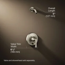 Rite-Temp® shower trim kit with push-button diverter, without showerhead