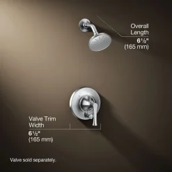 Rite-Temp® shower trim kit with push-button diverter, 1.75 gpm
