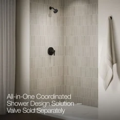 Rite-Temp® shower trim kit with push-button diverter, 2.5 gpm