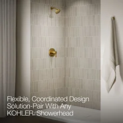 Rite-Temp® shower trim kit with push-button diverter, without showerhead