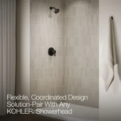 Rite-Temp® shower trim kit with push-button diverter, without showerhead