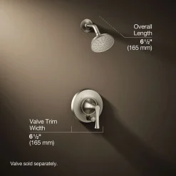 Rite-Temp® shower trim kit with push-button diverter, 2.5 gpm