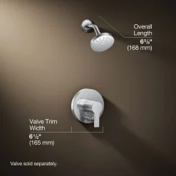 Rite-Temp® shower trim kit with push-button diverter, 1.5 gpm