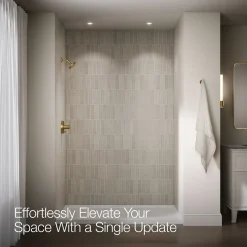 Rite-Temp® shower trim kit with push-button diverter, less showerhead