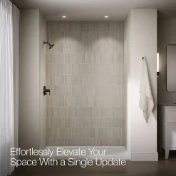 Rite-Temp® shower trim kit with push-button diverter, less showerhead