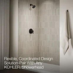 Rite-Temp® shower trim kit with push-button diverter, less showerhead