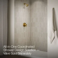 Rite-Temp® shower trim kit with push-button diverter, 2.5 gpm