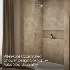 Rite-Temp® shower trim kit with cross handle, 2.5 gpm
