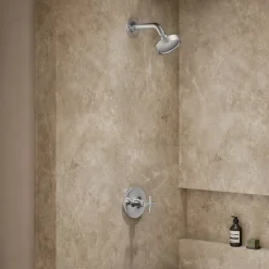 Rite-Temp® shower trim kit with cross handle, 2.5 gpm