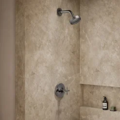 Rite-Temp® shower trim kit with cross handle, 2.5 gpm