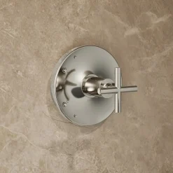 Rite-Temp® shower trim kit with cross handle, without showerhead