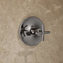 Rite-Temp® shower trim kit with cross handle, without showerhead