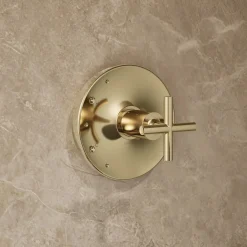 Rite-Temp® shower trim kit with cross handle, without showerhead