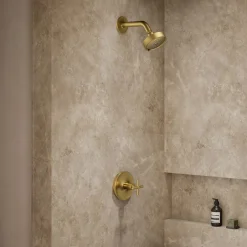 Rite-Temp® shower trim kit with cross handle, without showerhead