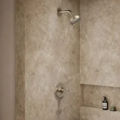 Rite-Temp® shower trim kit with cross handle, without showerhead