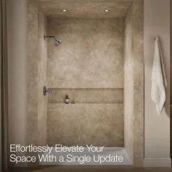 Rite-Temp® shower trim kit with cross handle, without showerhead