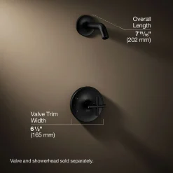 Rite-Temp® shower trim kit with cross handle, without showerhead