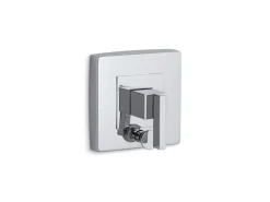 Rite-Temp® valve trim with push-button diverter