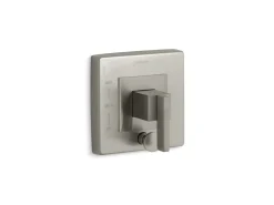Rite-Temp® valve trim with push-button diverter