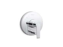 Rite-Temp® valve trim with push-button diverter