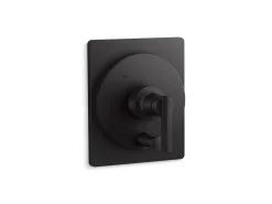 Rite-Temp® valve trim with push-button diverter