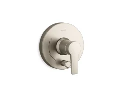 Rite-Temp® valve trim with push-button diverter