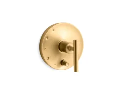 Rite-Temp® valve trim with push-button diverter and lever handle