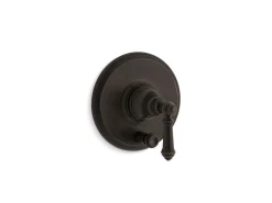 Rite-Temp® valve trim with push-button diverter and lever handle