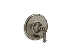 Rite-Temp® valve trim with push-button diverter and lever handle