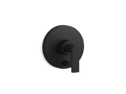 Rite-Temp® valve trim with push-button diverter and lever handle