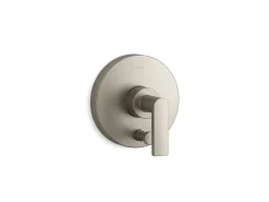 Rite-Temp® valve trim with push-button diverter and lever handle