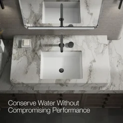 Rocker bathroom sink faucet handle