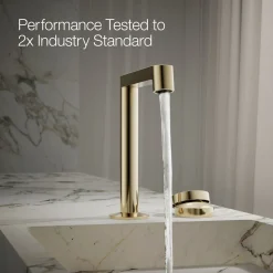 Rocker bathroom sink faucet handle