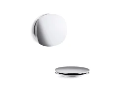 Rotary-turn bath drain trim