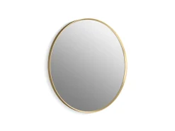 32" round framed mirror
