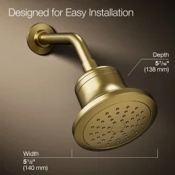 Round single-function filtered showerhead, 1.75 gpm
