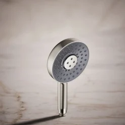 Round three-function handshower, 1.75 gpm