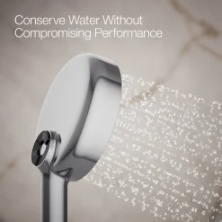 Round three-function handshower, 1.75 gpm