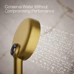 Round three-function handshower, 1.75 gpm