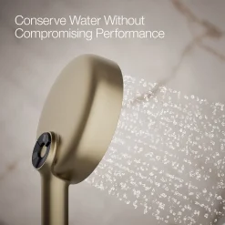Round three-function handshower, 1.75 gpm