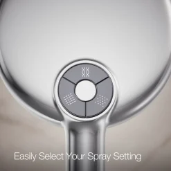 Round three-function handshower, 1.75 gpm